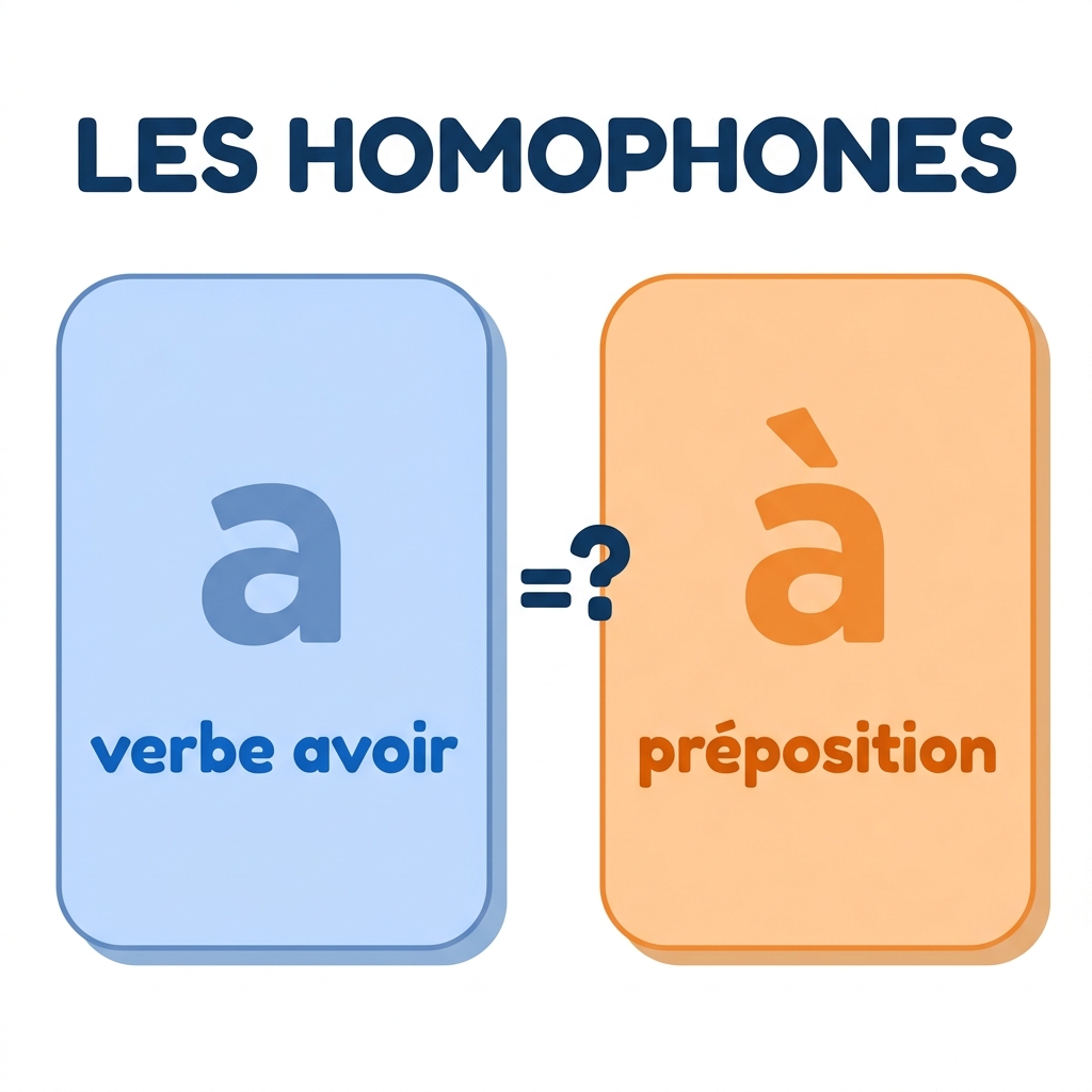 Les homophones : a et à