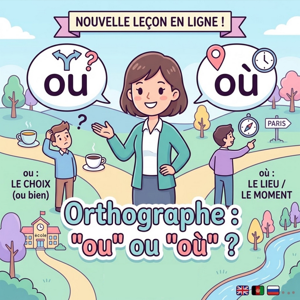 Orthographe : ou ou où ?